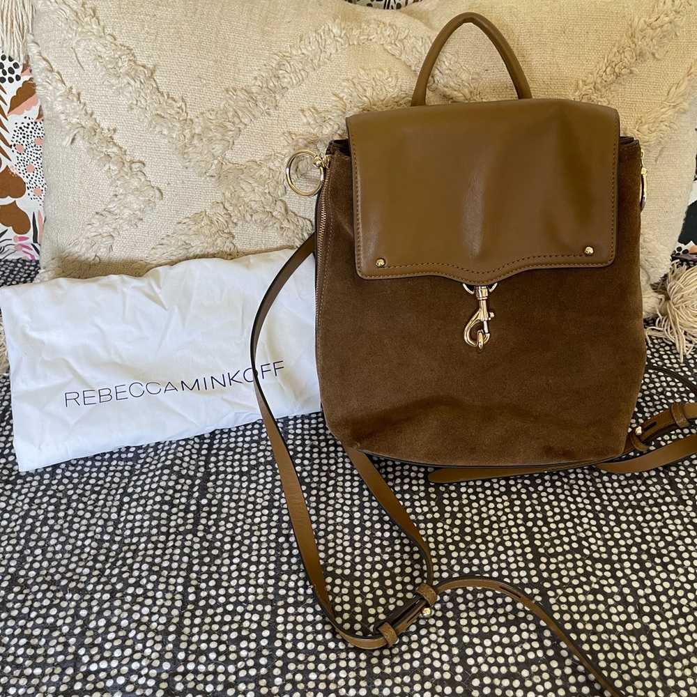 Rebecca Minkoff leather/suede backpack